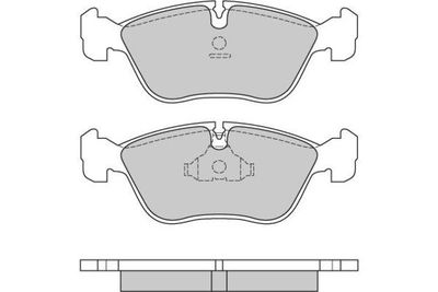 120559 E.T.F. Комплект тормозных колодок, дисковый тормоз