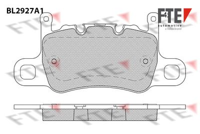 BL2927A1 FTE Комплект тормозных колодок, дисковый тормоз