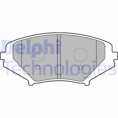 LP1867 DELPHI Комплект тормозных колодок, дисковый тормоз