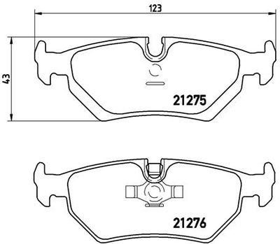 P23062 BREMBO Комплект тормозных колодок, дисковый тормоз