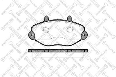 403000BSX STELLOX Комплект тормозных колодок, дисковый тормоз