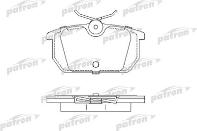 PBP409 PATRON Комплект тормозных колодок, дисковый тормоз