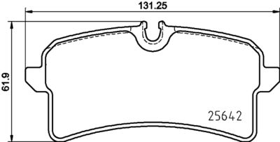 8DB355025571 HELLA PAGID Комплект тормозных колодок, дисковый тормоз