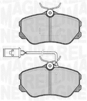 363916060226 MAGNETI MARELLI Комплект тормозных колодок, дисковый тормоз