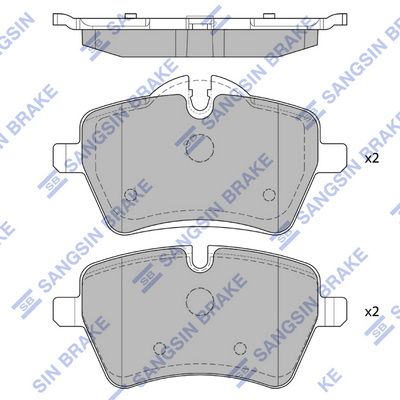 SP1799 Hi-Q Комплект тормозных колодок, дисковый тормоз