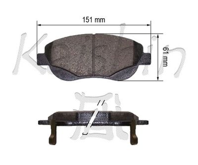 FK2293 KAISHIN Комплект тормозных колодок, дисковый тормоз