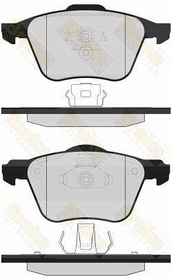 PA1583 Brake ENGINEERING Комплект тормозных колодок, дисковый тормоз