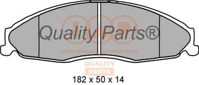 70400052 IAP QUALITY PARTS Комплект тормозных колодок, дисковый тормоз