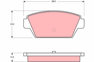 GDB945 TRW Комплект тормозных колодок, дисковый тормоз