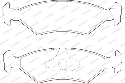 WBP20640A WAGNER Комплект тормозных колодок, дисковый тормоз