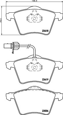 PCP1120 DON Комплект тормозных колодок, дисковый тормоз