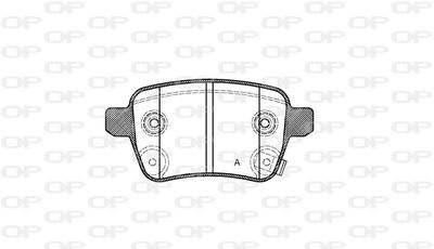 BPA145012 OPEN PARTS Комплект тормозных колодок, дисковый тормоз