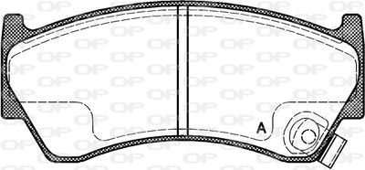 BPA059242 OPEN PARTS Комплект тормозных колодок, дисковый тормоз