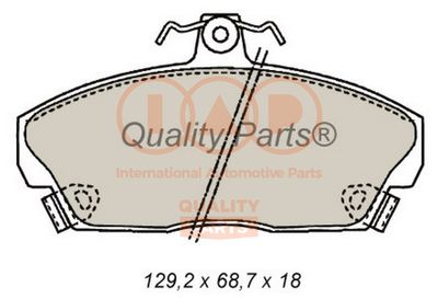 70414070P IAP QUALITY PARTS Комплект тормозных колодок, дисковый тормоз