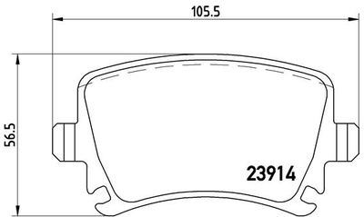 P85095 BREMBO Комплект тормозных колодок, дисковый тормоз