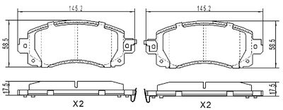 FBP0256 FREMAX Комплект тормозных колодок, дисковый тормоз