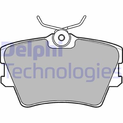 LP1019 DELPHI Комплект тормозных колодок, дисковый тормоз