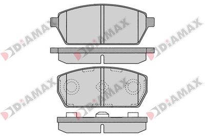 N09065 DIAMAX Комплект тормозных колодок, дисковый тормоз