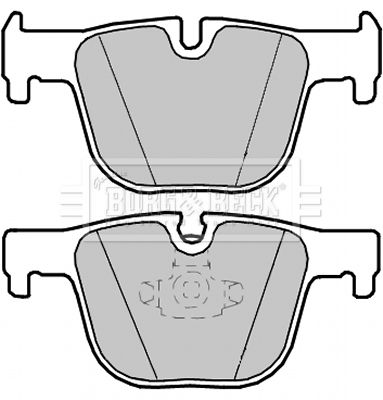 BBP2347 BORG & BECK Комплект тормозных колодок, дисковый тормоз