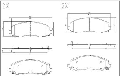 24639z KLAXCAR FRANCE Комплект тормозных колодок, дисковый тормоз