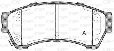 BPA119602 OPEN PARTS Комплект тормозных колодок, дисковый тормоз