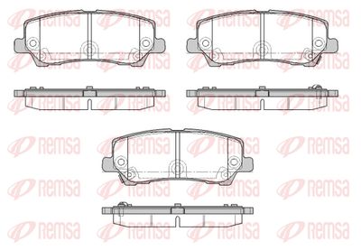 162122 REMSA Комплект тормозных колодок, дисковый тормоз