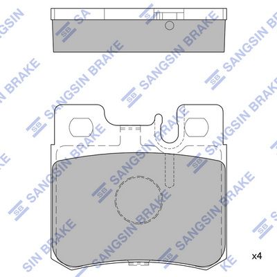 SP1921 Hi-Q Комплект тормозных колодок, дисковый тормоз