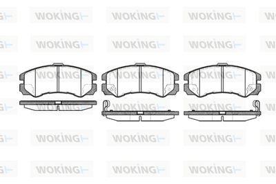 P525322 WOKING Комплект тормозных колодок, дисковый тормоз