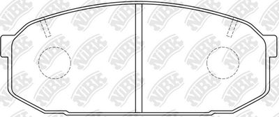 PN5300 NiBK Комплект тормозных колодок, дисковый тормоз