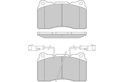 120836 E.T.F. Комплект тормозных колодок, дисковый тормоз