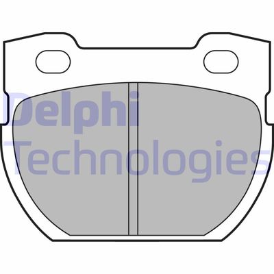 LP1847 DELPHI Комплект тормозных колодок, дисковый тормоз