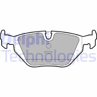 LP907 DELPHI Комплект тормозных колодок, дисковый тормоз