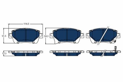 GDB3317BTE TRW Комплект тормозных колодок, дисковый тормоз