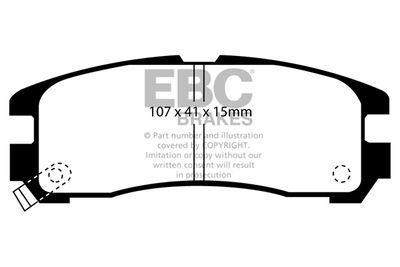 DP738 EBC Brakes Комплект тормозных колодок, дисковый тормоз