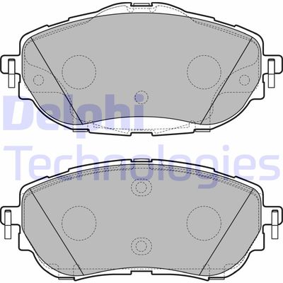 LP2691 DELPHI Комплект тормозных колодок, дисковый тормоз