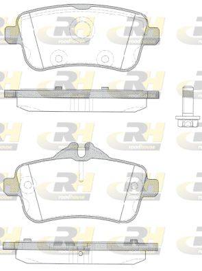 2150310 ROADHOUSE Комплект тормозных колодок, дисковый тормоз