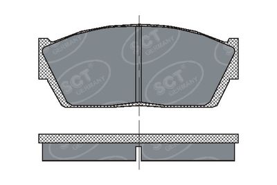 SP120PR SCT - MANNOL Комплект тормозных колодок, дисковый тормоз