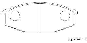 KD2737 ASIMCO Комплект тормозных колодок, дисковый тормоз