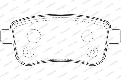 WBP24820A WAGNER Комплект тормозных колодок, дисковый тормоз