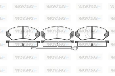 P131306 WOKING Комплект тормозных колодок, дисковый тормоз