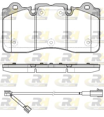 2179800 ROADHOUSE Комплект тормозных колодок, дисковый тормоз