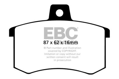 DP4370R EBC Brakes Комплект тормозных колодок, дисковый тормоз