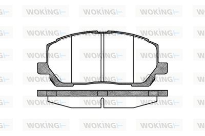 P955300 WOKING Комплект тормозных колодок, дисковый тормоз