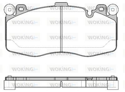 P1642310 WOKING Комплект тормозных колодок, дисковый тормоз