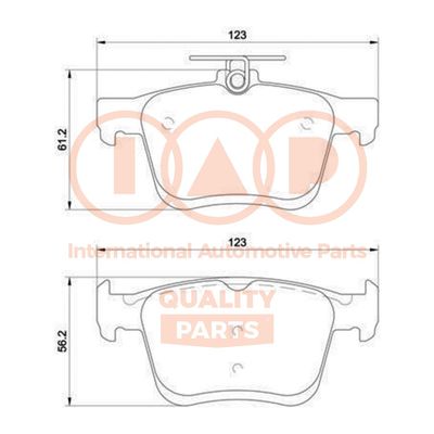 70450045P IAP QUALITY PARTS Комплект тормозных колодок, дисковый тормоз