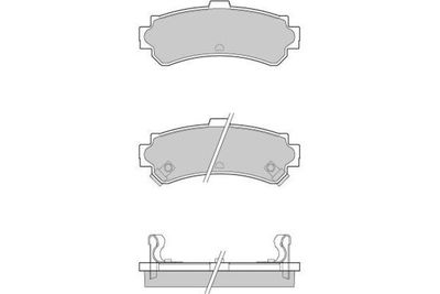 120690 E.T.F. Комплект тормозных колодок, дисковый тормоз
