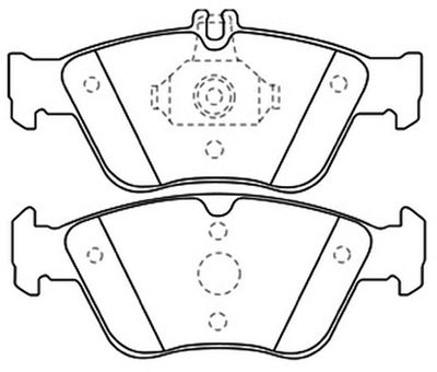 AKD1031 ASVA Комплект тормозных колодок, дисковый тормоз