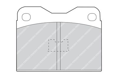 FDB130 FERODO Комплект тормозных колодок, дисковый тормоз