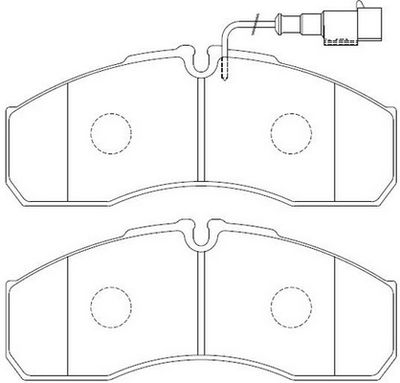 FP3345E FIT Комплект тормозных колодок, дисковый тормоз