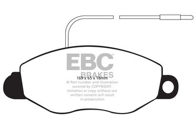 DP1570 EBC Brakes Комплект тормозных колодок, дисковый тормоз